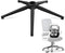 Sytopia 24''(60cm) Heavy Duty Office Chair Base Replacement, 2400Lbs Reinforced Metal Leg, Universal Caster, Matte Black
