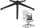 Sytopia 24''(60cm) Heavy Duty Office Chair Base Replacement, 2400Lbs Reinforced Metal Leg, Universal Caster, Matte Black