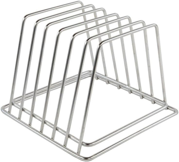 Thirteen Chefs Stainless Steel Cutting Board Rack - Holds 6 Boards up to 3/4" Wide, NSF Approved for Commercial Kitchens