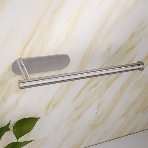 Paper Towel Holders,Paper Towels Rolls,Paper Bulk- Self-Adhesive Under Cabinet Wall Mount Countertop,Both Available in Adhesive and Screws,for Kitchen, Pantry, Sink, Bathroom,Stainless Steel-Silver