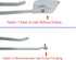 Adjustable Under Cabinet Coffee Mug Holder, Space-Saving Kitchen Organizer, 2 Sets with 12 Mobile Hooks, White