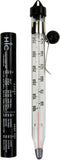 HIC Kitchen Deep Fry Candy Jelly Thermometer - Easy-Read Glass Tube with Protective Sheath