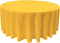 LA Linen 132-Inch Yellow Polyester Poplin Round Tablecloth