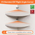 9inch Gieanoo White Corner Wall Shelf Solid Oak Wood Floating Corner Shelf with Wire Hole Corner Wall Storage Display