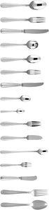 Fortessa Caviar Flatware Serving Spoon, 8.2-Inch, 18/10 Stainless Steel