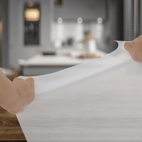 Silicone Mat for Kitchen Counter, BPA-Free Heat-Resistant NonSlip Table Mat, Trimable to Size (Translucent)