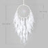 White Feathers Dream Catcher by Dremisland, Elegant Wall Hanging for Bedroom, Wedding Party Gift for Girls