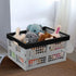 Eagrye 4-Pack 15 L Plastic Collapsible Storage Crates, Folding Crates, Plastic Stackable Storage Crates