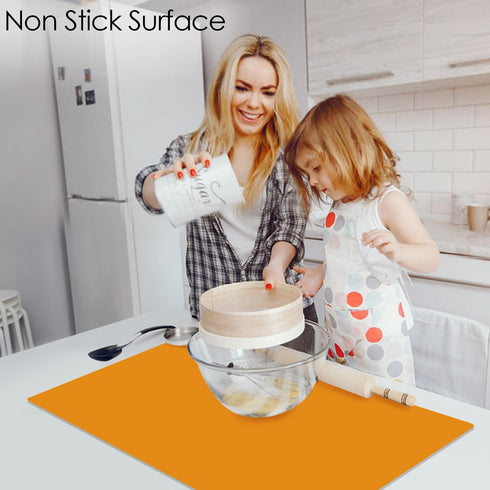 Counter, 31.5'' 23.6'' Table,1Pcs Extra Large Silicone Mats For Kitchen x Silicone Placemats for Kids, Nonstick