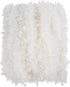CCINEE 33FT Christmas Tinsel Garland, White Metallic Twist Garland with Snowflakes for Home Decoration