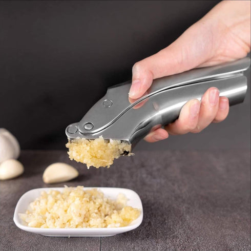 Premium Garlic Press, Stainless Steel Easy to Clean Mincer, Durable Construction and Rust Proof
