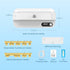 Zyntieu Countdown 4 UV Toothbrush Sanitizer and Holder, Wall-Mounted Electric Toothbrush Cleaner with Air Drying