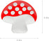 Mushroom Spoon Rest for Stove Top Cute Ceramic Spoon Holder for Kitchen Counter Utensil Rest Mushroom Kitchen Decor (Red)
