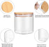 18 Oz Glass Jar with Lid, Clear Thickened Storage Container with Sealed Bamboo Lid for Coffee, Sugar, Spices
