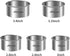 ALLTOP 5 Pcs Round Stainless Steel Biscuit Cutter - Baking Essential Tool for Cookie Shaping, Pastry, Cake Decoration