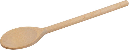 Mini 8-Inch Wooden Spoons Set of 6, Oval Mixing Spoons for Baking, Stirring - Natural Beechwood Sauce Spoons