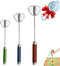 Semi-automatic Whisk, Stainless Steel Egg Beater, Hand Push Rotary Mixer for Whisking, Beating, and Stirring