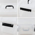 Plastic Bin with Lid - Mixed Size Latching Storage Box, 2 Packs, 6 Quart & 12 Quart