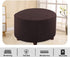 VIENLOVE Round Ottoman Slipcover Polyester Blend Footstool Protector Covers Stretch with Elastic Bottom Feature