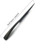 Stainless Steel Steak Knife Set, 4 Pc Blue Knives, Premium Mirror Polished Sharp Serrated Knives Set