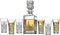 Godinger Mini Whiskey Decanter and Shot Glasses Barware Set - 10oz Decanter for Scotch, Wine or Vodka - Dublin