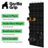 24 4 Closet Closets GORILLA GRIP Over the Door Shoe Organizer, Extra Large Breathable Mesh Pockets, Space Saving