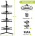 4-tier Aitatty Corner Shower Caddy Standing: Rustproof Shower Organizer Shelf - Floor Shower Corner Shelf Rack Stand
