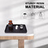 Large Resin Bathroom Sink Vanity Tray, Decorative Rectangle Organizer for Countertop, Perfume Tray (Black)