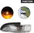 Front Left Side Wing Mirror LED Turn Signal Light, Compatible for Toyota Corolla 2014-2019, Replace Part 8174052050