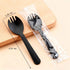 50 Pack 8.5oz Disposable Parfait Dessert Cups with Dome Lids & Black Sporks - Clear Parfait Cups for Yogurt, Fruit
