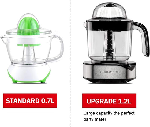 Electric Citrus Juicer 1.2L, Powerful Orange Juicer with LED Working Lamp for Lemon and Lime