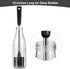 15 Inches Long Water Bottle Brush, Stainless Steel Handle Cleaner, Black Bottle Scrubber for Cup, Wine Glasses, Tumblers