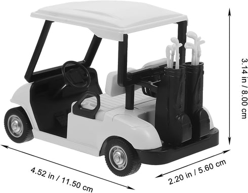 WINOMO Die-cast Model Metal Golf Cart, Pull Back Action Mini 1:20 Scale Vehicle for Kids Party Favor