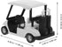 WINOMO Die-cast Model Metal Golf Cart, Pull Back Action Mini 1:20 Scale Vehicle for Kids Party Favor