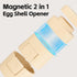 2 1 1 Pack Upgraded in Egg Shell Opener, Hard Boiled Egg Peeler Cracker with Piercer, Cute Egg Separator for Raw Eggs