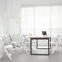 Set 1, (1, VINGLI White Resin Folding Chair with Padded Cushion, of Plastic Foldable Seat for Indoor & Outdoor Use