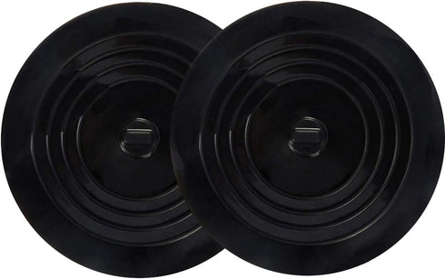 V-TOP 2 Pack Tub Stopper, 6 inches Large Silicone Drain Plug Hair Stopper Flat Suction Cover for Kitchen, Bathroom,