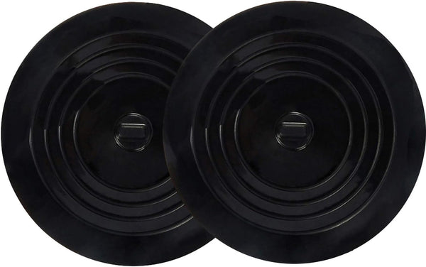 V-TOP 2 Pack Tub Stopper, 6 inches Large Silicone Drain Plug Hair Stopper Flat Suction Cover for Kitchen, Bathroom,
