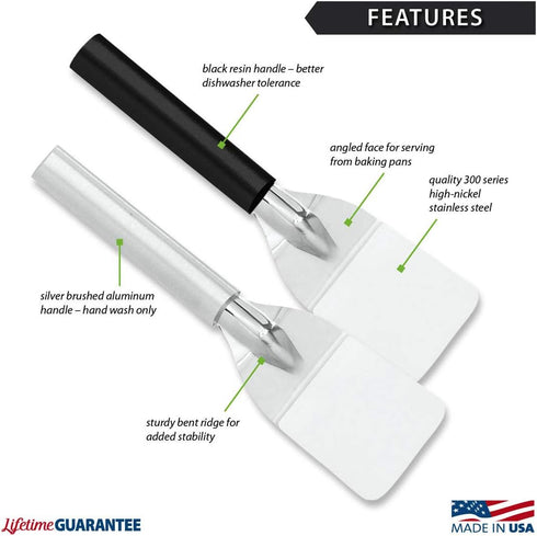 Rada Cutlery Mini Server with Silver Handle, Made in USA