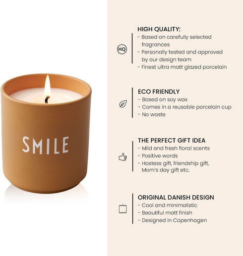 Design Letters Scented Candle Large 16 Oz, Soy Wax Wick Candles, Luxury Fragrance Gift for Women