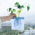 Chezmax 3PCs Flower Pot Silicone Sticky Vase, Reusable Wall-Mounted Decorative Hanging Vase