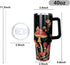 ZNYYZYBA 40oz Mushroom Tumbler with Handle Mushroom Gifts for Women Insulated Leak Proof Travel Coffee Mug, Reusable