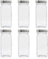 Tianifa 6pcs Spice Jars, 4 oz Glass Seasoning Bottles, Spices Container, Empty