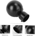 Artibetter 2pcs Roman Pole Decorative Head Curtain Pole Finials, Iron Drapery Rod Ends for Curtain Rail