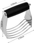 Theophorus Dough Blender Heavy Duty Pastry Cutter Stainless Steel Butter Cutter Professional Baking Tool For Mixing