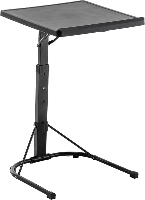 3 BTEXPERT Folding TV Tray Table Tray Foldable Adjustable Height & Tilt Angles for Dinner Eating Reading Laptop on Bed