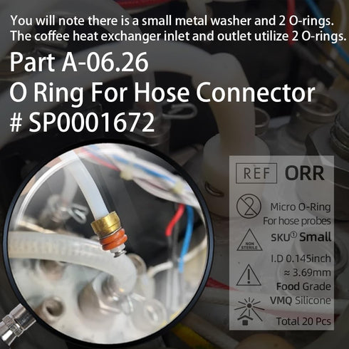 O-Ring Repair Kit for Breville Oracle Espresso Hose Connectors, Fix Coffee Machine Thermal GFCI Outlet Leakage
