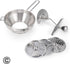 Rotary Food Mill Potato Ricer with 3 Interchangeable Disks, Great for Making Puree or Soups of Vegetables, Baby Foods, Stainless Steel 2-Quart Kitchen Mills, Easy Clean & Easy Assemble, Manual Operati by Pantula