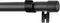 Drapery Window Curtain Rods, 1 Inch Adjustable Heavy Duty Curtain Rod with Brackets, 66 to 120 Inch, Black