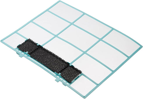 PATIKIL Air Conditioner Air Filter 13.58" x 10.83", Plastic Replacement Screen with Foam for HVAC, Blue Black